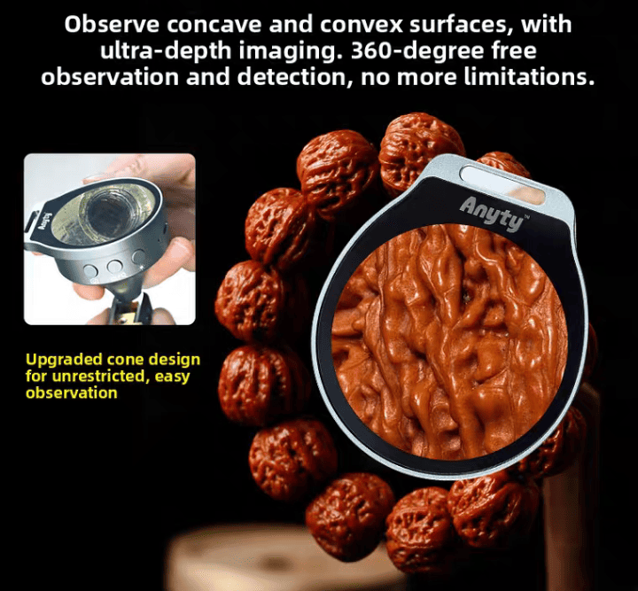 Portable LED Microscope, Magic Magnifying Loupe with R/Image Storage