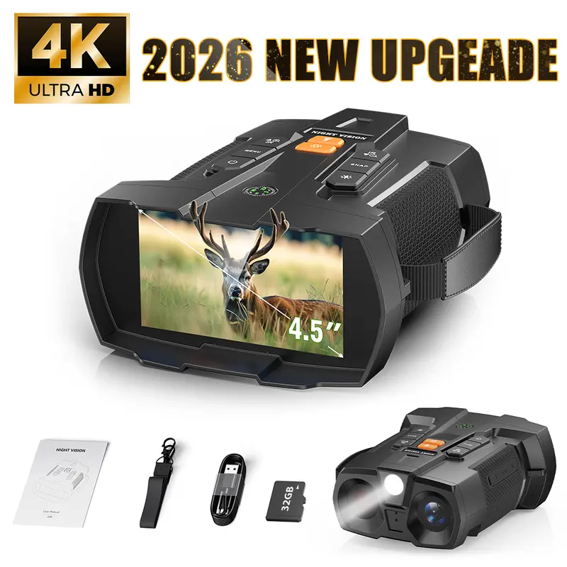 4K Night Vision Binoculars With 32GB SD Card