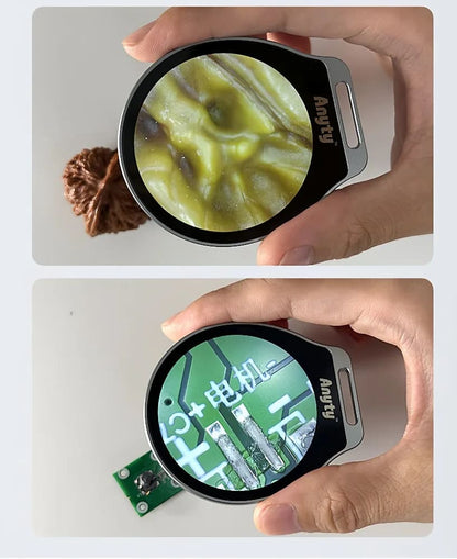 Portable LED Microscope, Magic Magnifying Loupe with R/Image Storage