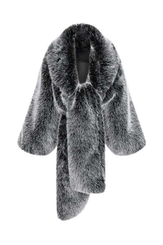 Short faux mink jacket