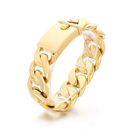 【BAD B】 Cuban chain titanium steel bracelet