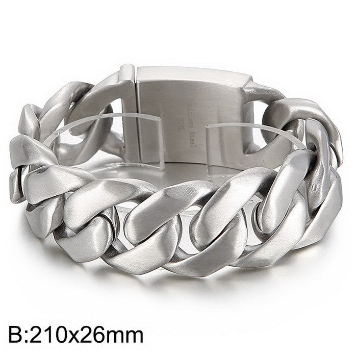 【BAD B】 Cuban chain titanium steel bracelet