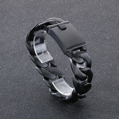 【BAD B】 Cuban chain titanium steel bracelet