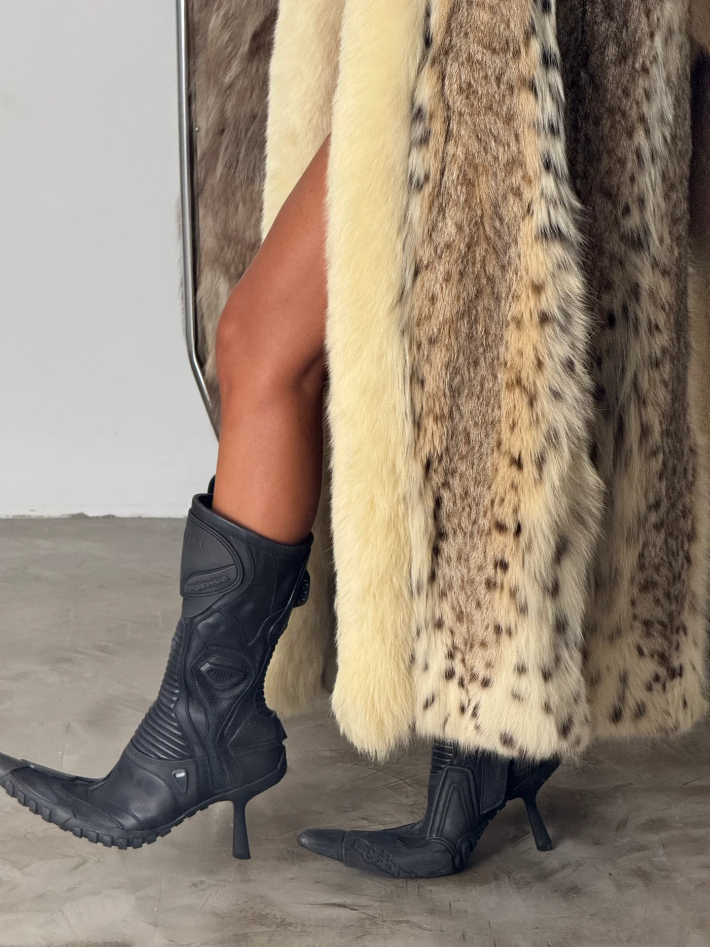 Vintage Fox & Lynx Fur Coat