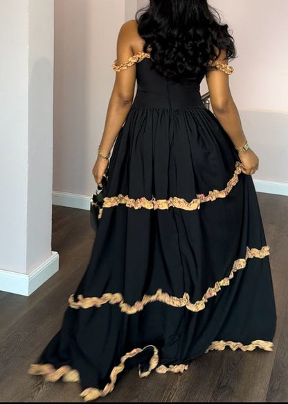 Crepe Sling Maxi Dress