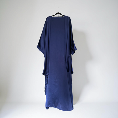 Silk batwing sleeve dress