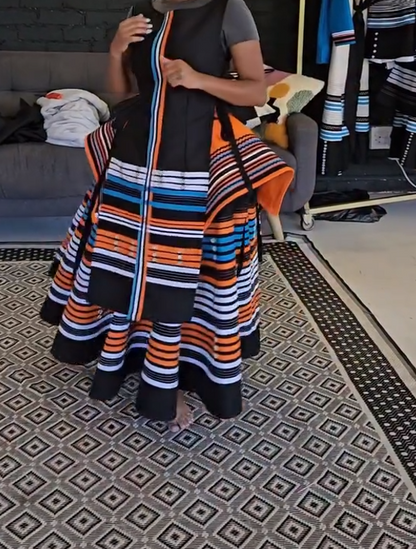 High-waisted Xhosa traditional suit