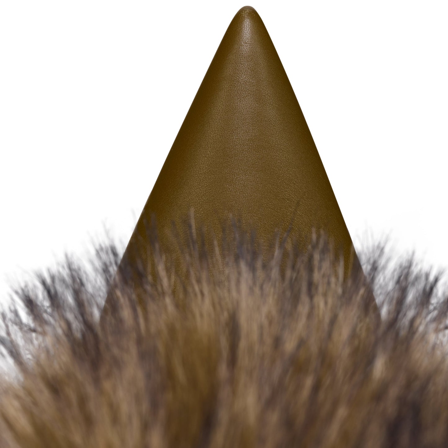 Pointed-toe stiletto heeled faux fur boots