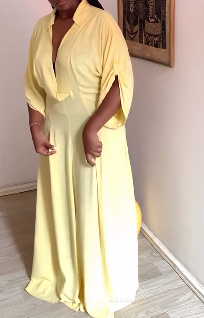 Fashionable and lightweight linen dress