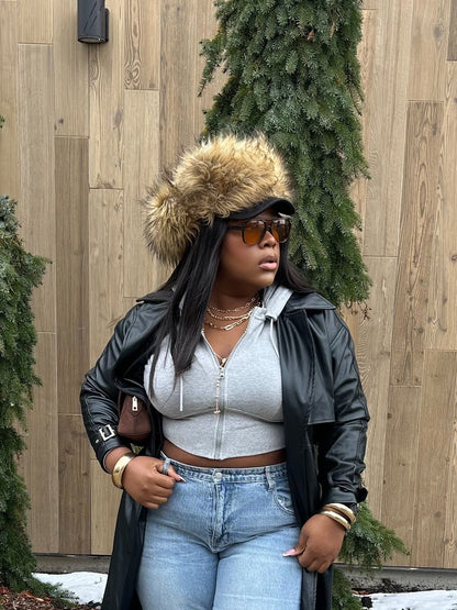 Custom Fitted Fur Trapper Hat
