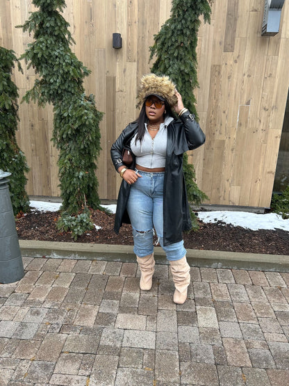 Custom Fitted Fur Trapper Hat