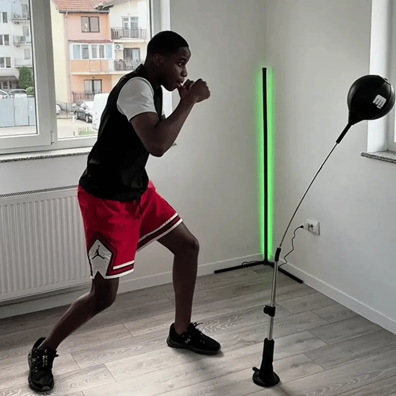 Height-adjustable home boxing trainer