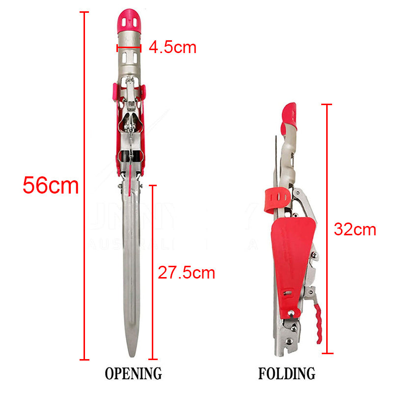 Auto Fishing Rod Holder Automatic Spring Support Sea Pole Ground Bracket Adjustable Folding Ground Stand