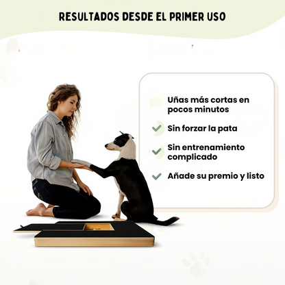 Wooden dog scratching post with pull-out sandpaper