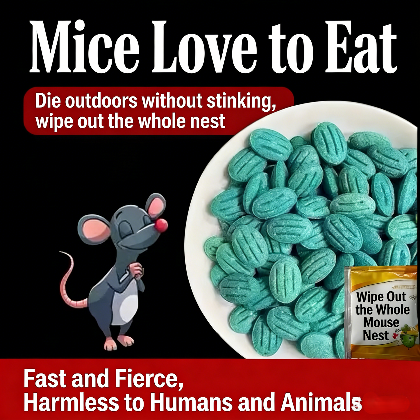 Rat poison specifically designed for cunning and clever rat
