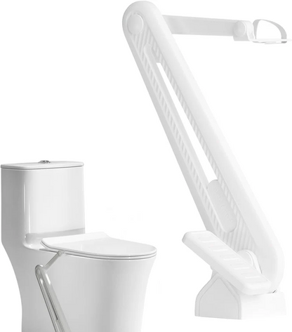 Foot-operated toilet seat lifter