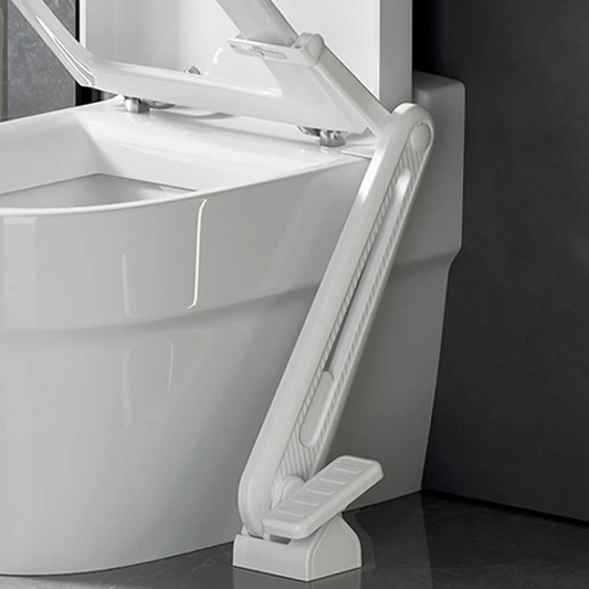 Foot-operated toilet seat lifter
