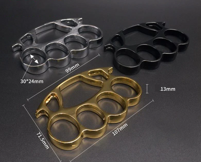 Big Finger Knuckle Duster Boxing Four Finger Buckle Defense Window Breaker Outdoor EDC Tool