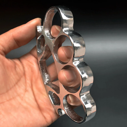 Big Finger Knuckle Duster Boxing Four Finger Buckle Defense Window Breaker Outdoor EDC Tool