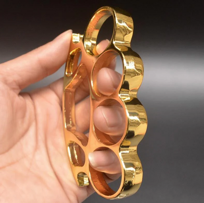 Big Finger Knuckle Duster Boxing Four Finger Buckle Defense Window Breaker Outdoor EDC Tool