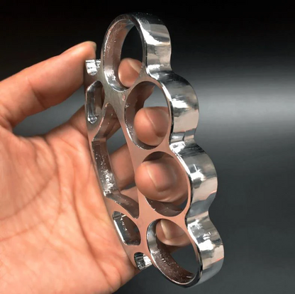 Big Finger Knuckle Duster Boxing Four Finger Buckle Defense Window Breaker Outdoor EDC Tool