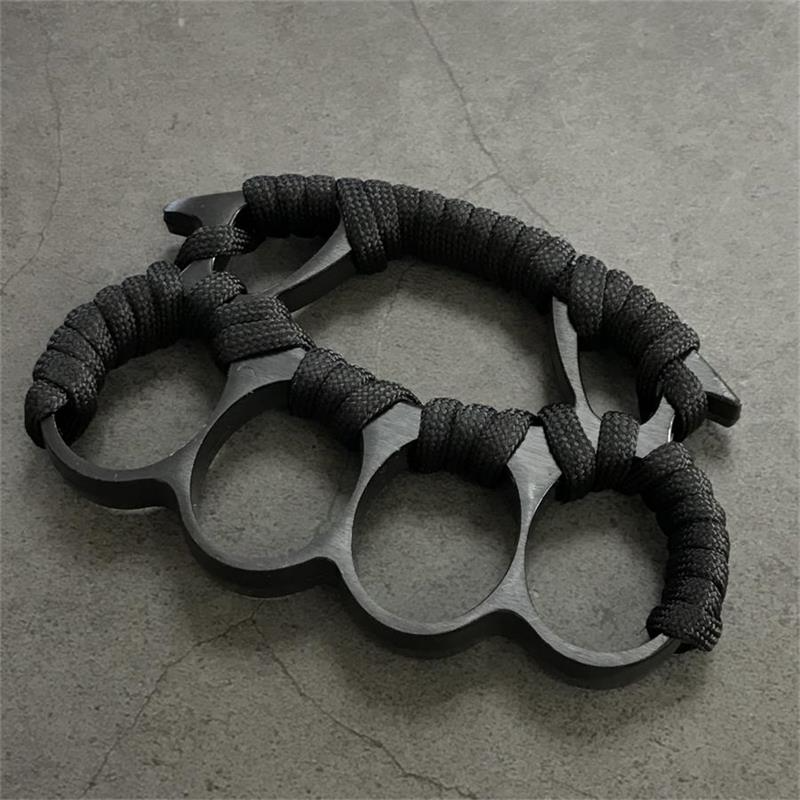 Big Finger Knuckle Duster Boxing Four Finger Buckle Defense Window Breaker Outdoor EDC Tool