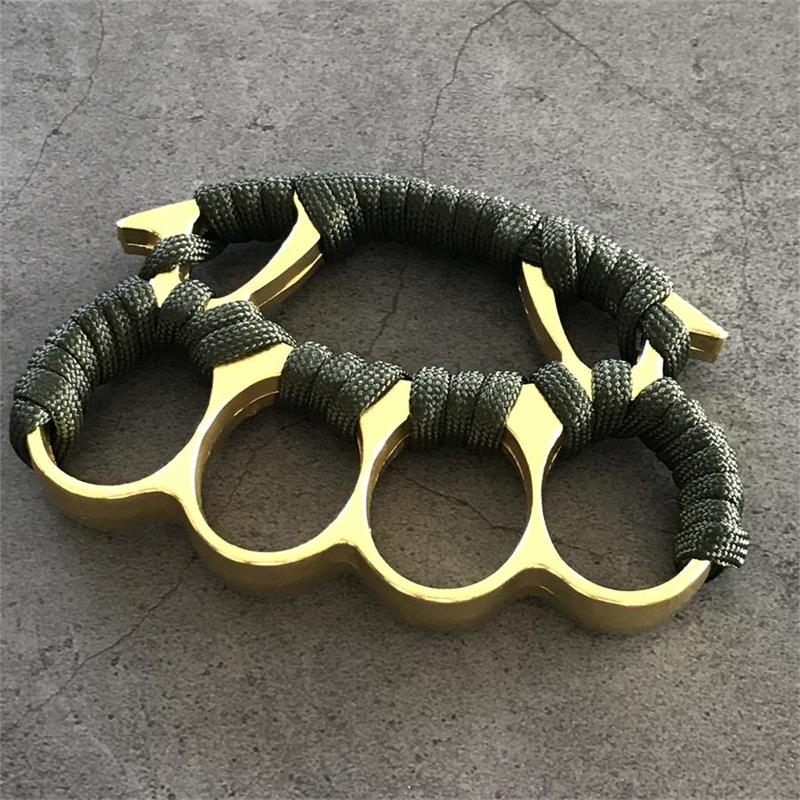 Big Finger Knuckle Duster Boxing Four Finger Buckle Defense Window Breaker Outdoor EDC Tool