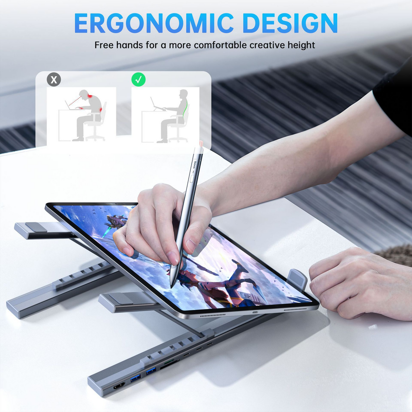 8-in-1 Laptop Expansion Stand