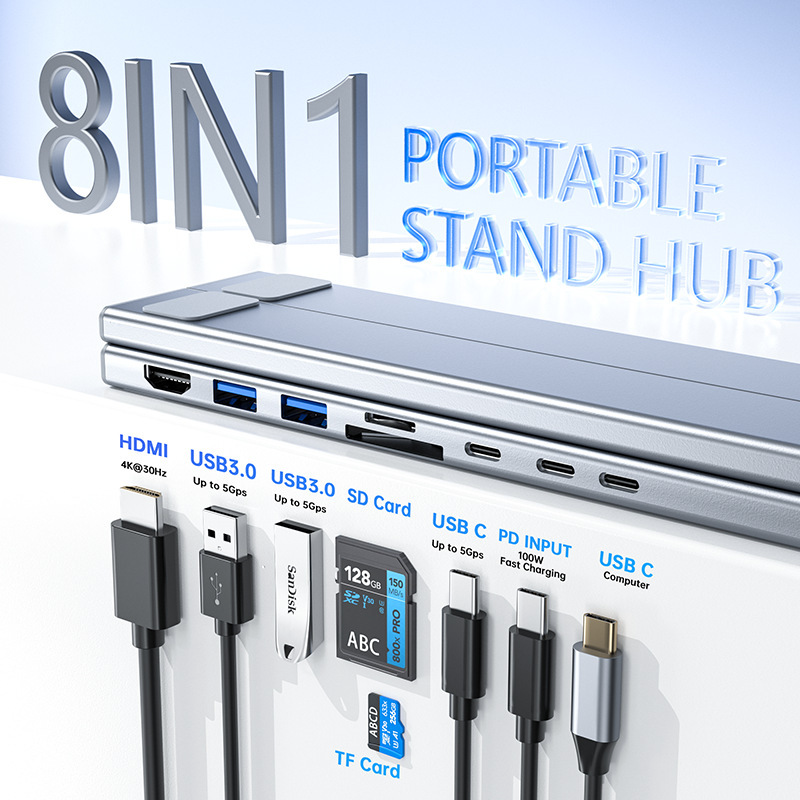 8-in-1 Laptop Expansion Stand