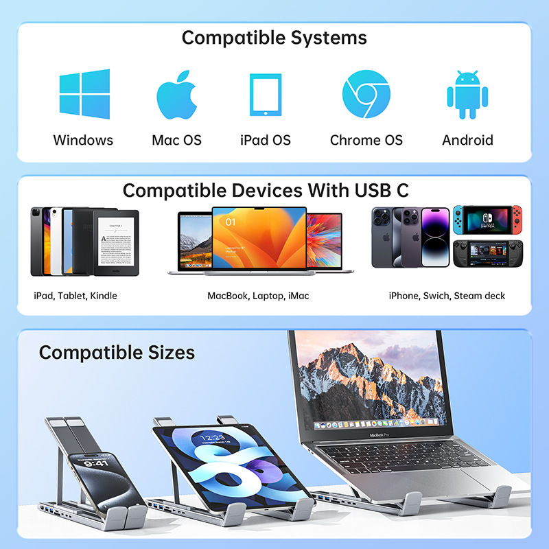 8-in-1 Laptop Expansion Stand