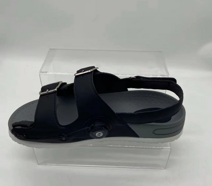 Custom-made sandals for women to correct hallux valgus, bunions, and flat feet.