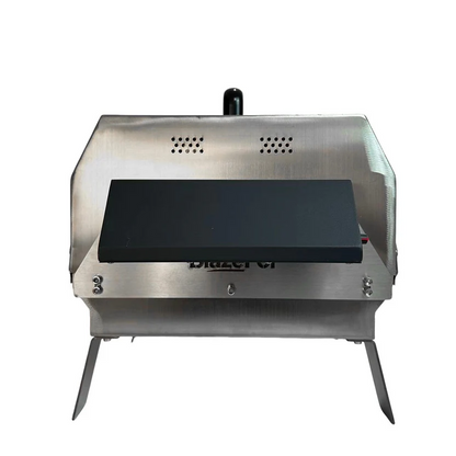 Large capacity dual-head portable barbecue grill