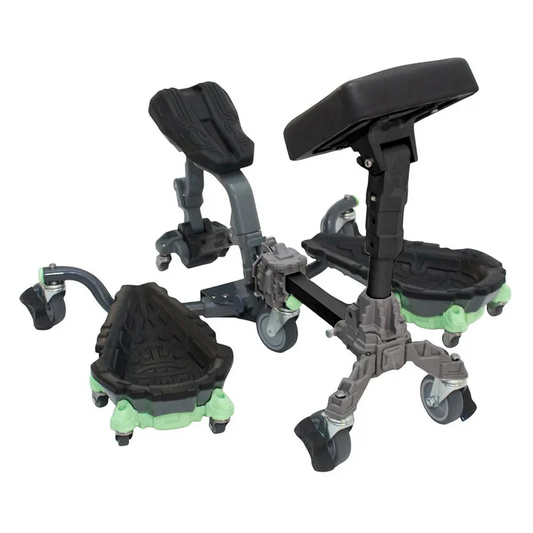 Rolling knee pad mobile crawler