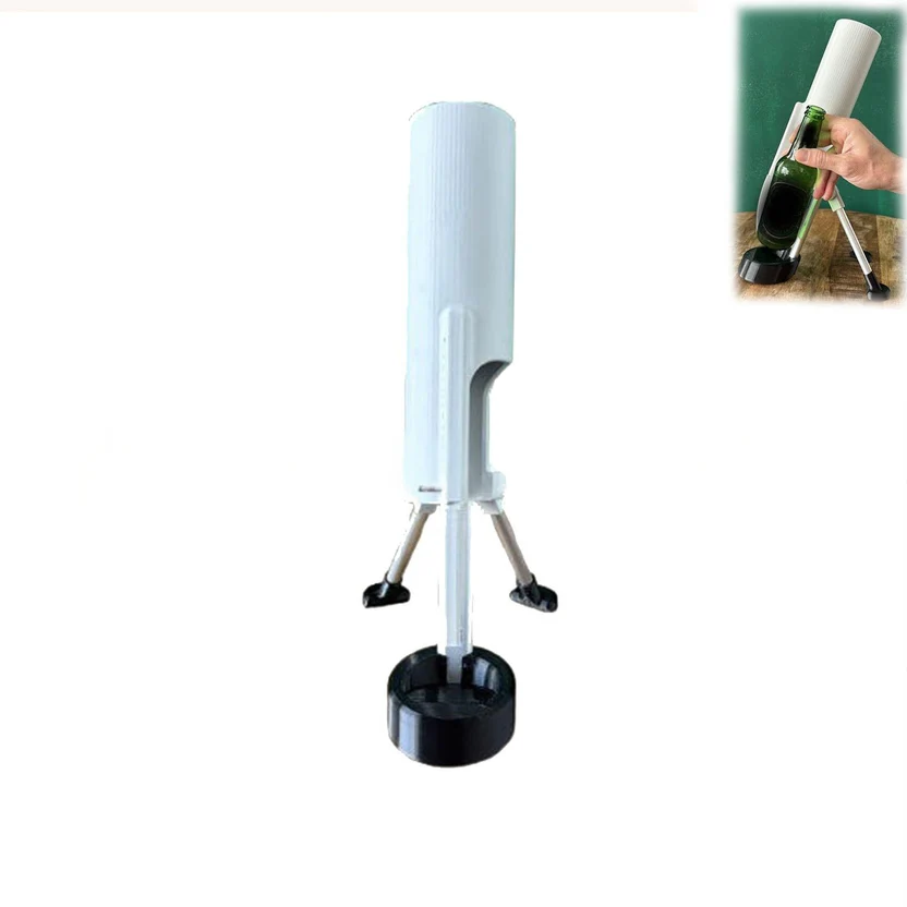 Hands-free press bottle opener