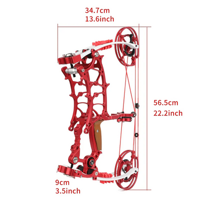 Compact & Lightweight Dual-Purpose Compound Bow – Shoots Arrows & Steel Balls | Portable & Powerful