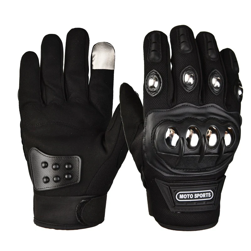 Stainless steel hard-shell tactical gloves