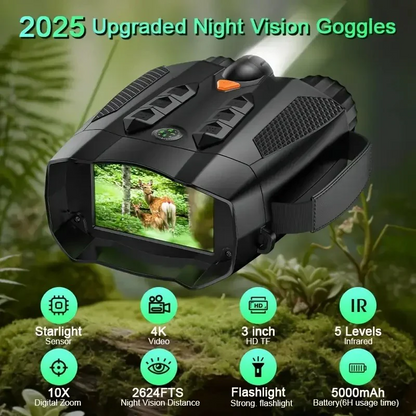 4K Night Vision Binoculars With 32GB SD Card