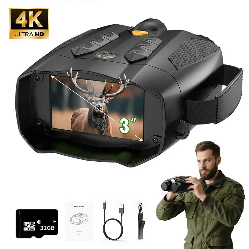 4K Night Vision Binoculars With 32GB SD Card
