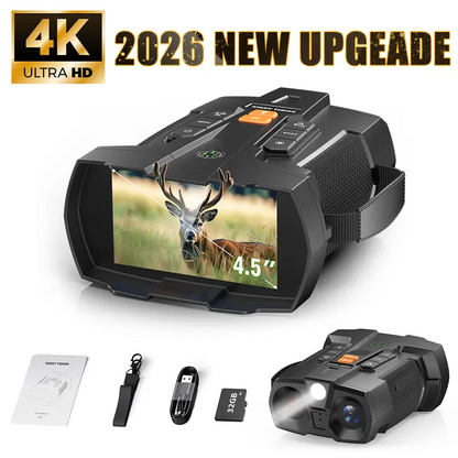 4K Night Vision Binoculars With 32GB SD Card