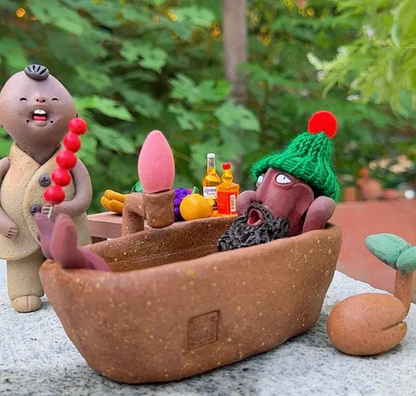 Handmade Bath Guy Ceramic Incense Holder