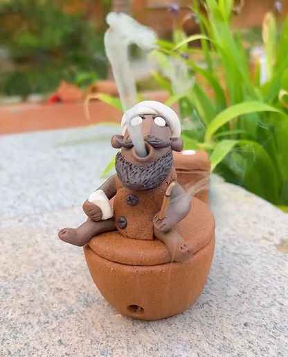 Handmade Bath Guy Ceramic Incense Holder