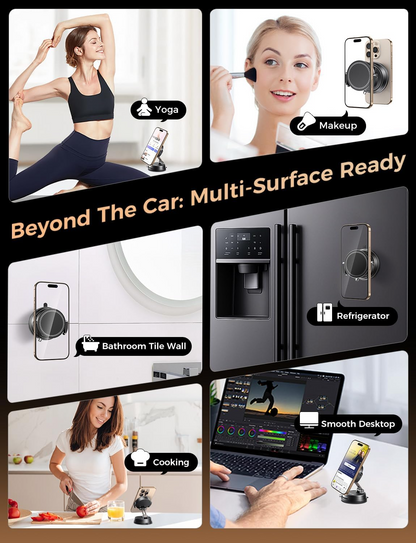 360° Rotating Adjustable Vacuum Magnetic Phone Holder