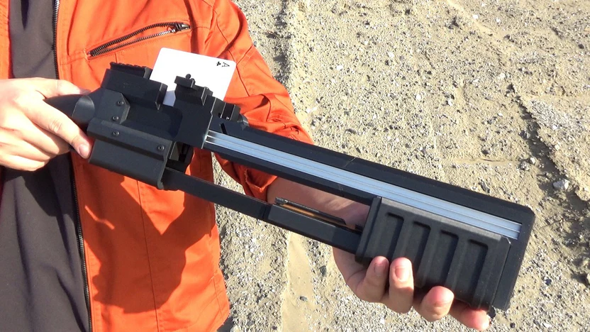 Pump-action card gun