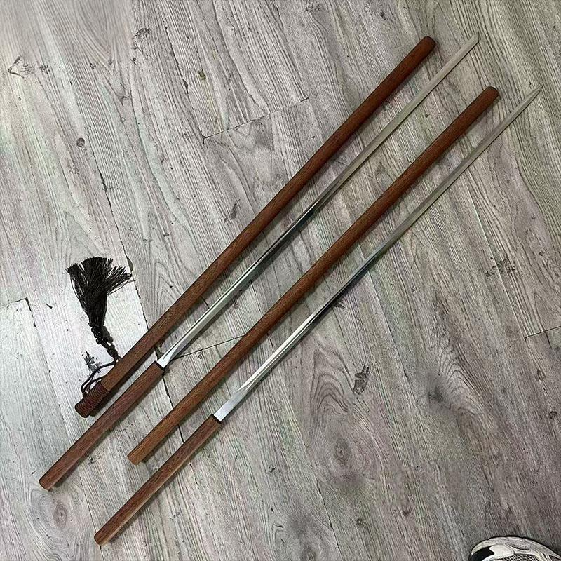 Longquan sword, 1.2 meters long, two-handed sword, bamboo staff