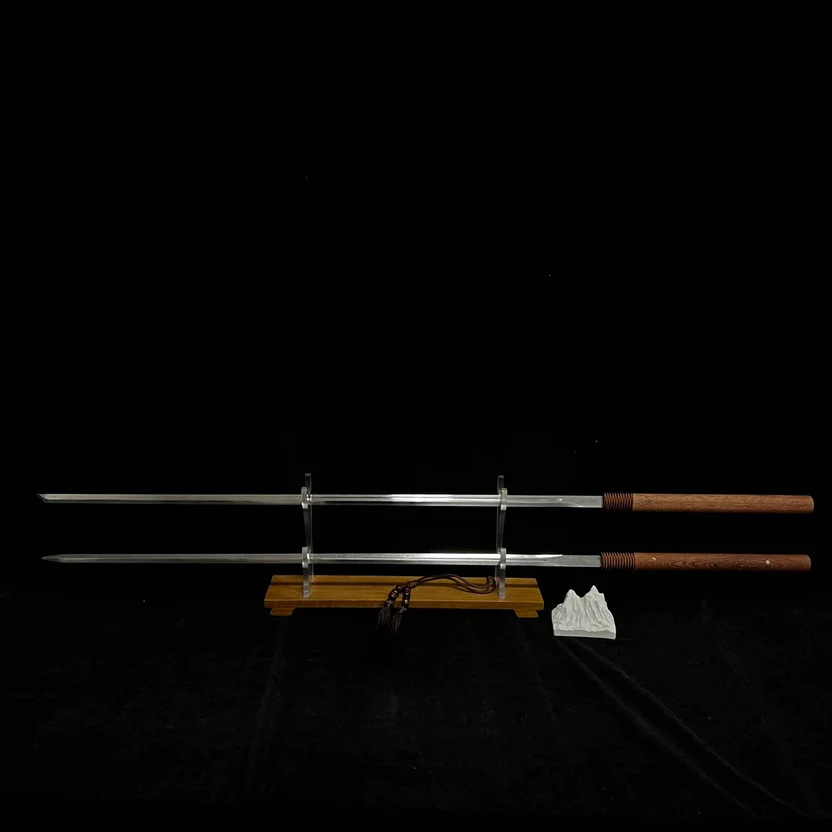Longquan sword, 1.2 meters long, two-handed sword, bamboo staff