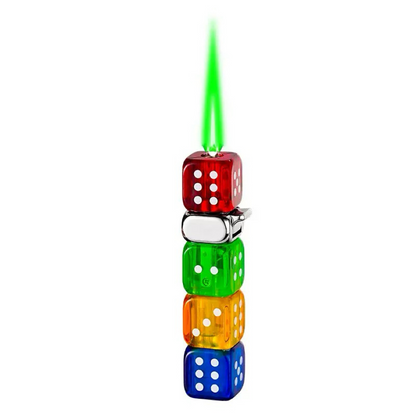 Dice-shaped Lighter Jet Lighter with Green Flame
