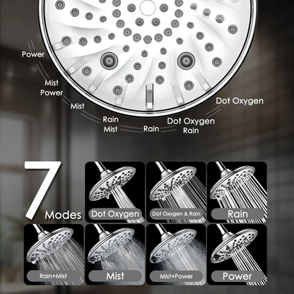 5-mode high-flow-rate pressurized rain shower head 1