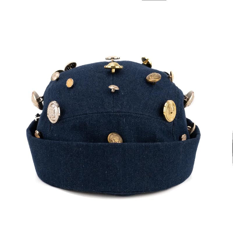 Fashion Buckle Buttons Brimless Hat