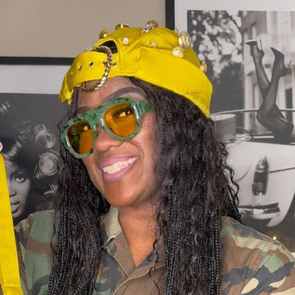 Fashion Buckle Buttons Brimless Hat