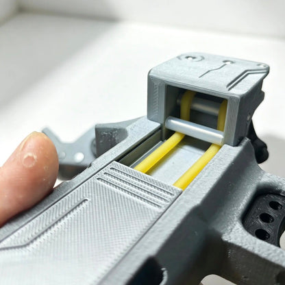 3D printed version of automatic loading slingshot, repeating slingshot